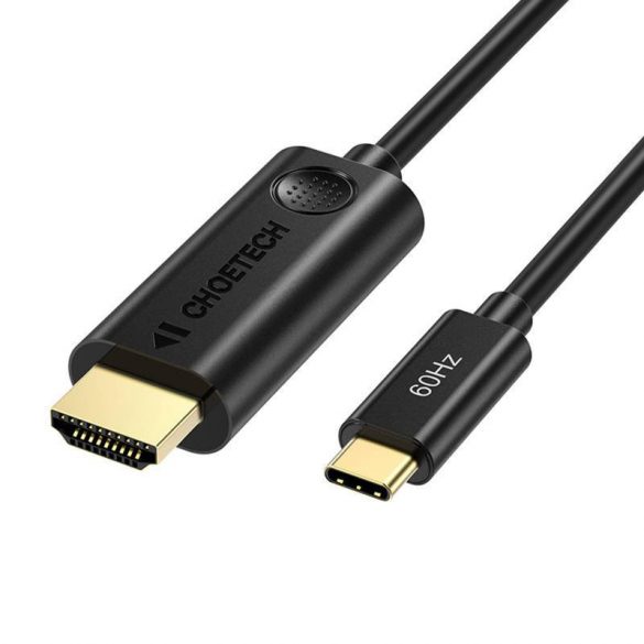 Cablu USB-C la HDMI Choetech CH0019, 1,8 m (negru)