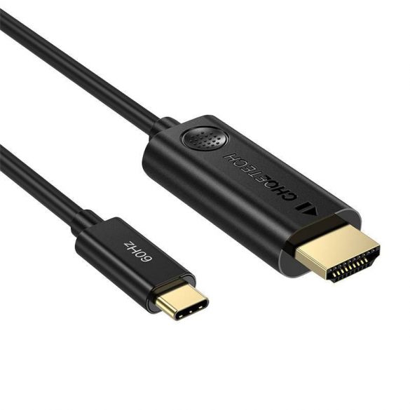 Cablu USB-C la HDMI Choetech CH0019, 1,8 m (negru)