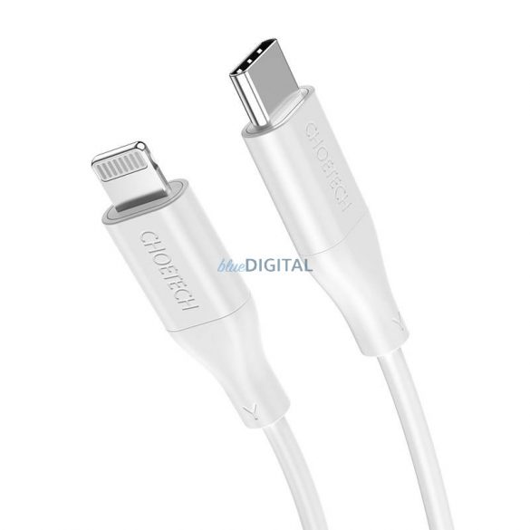 Cablu Choetech IP0040 USB-C și Lightning PD18/30W 1,2 m (alb)