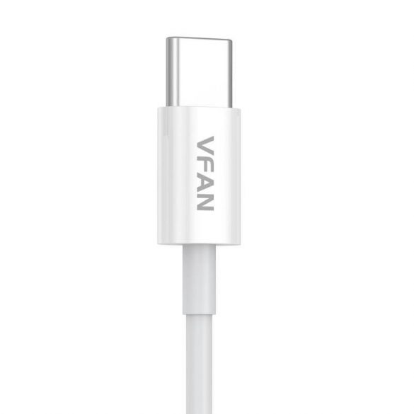 Cablu USB și USB-C Vipfan X03, 3A, 1m (alb)