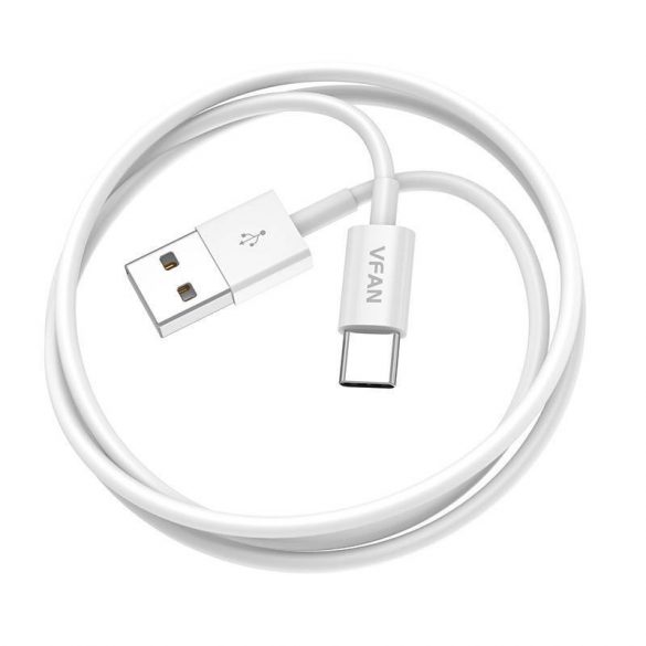 Cablu USB și USB-C Vipfan X03, 3A, 1m (alb)