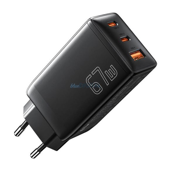 Essager ECTAC-DYB01-Z încărcător de rețea cu 1xUSB-A și 2xUSB-C GaN 67W - negru