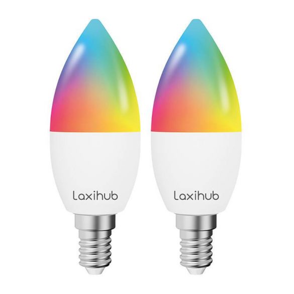 Laxihub LAE14S Wifi Bluetooth TUYA bec LED inteligent (pachet de 2)