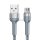 Cablu USB Micro Remax Jany Alloy, 1m, 2.4A (argintiu)