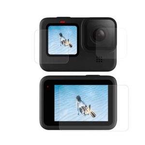 Ecran din sticlă securizată și lentilă telesin pentru GoPro Hero 9 / Hero 10 / Hero 11 / Hero 12 (GP-FLM-901)