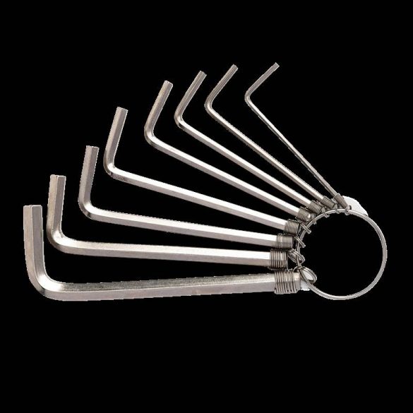 Set chei hexagonale Deli Tools EDL3080, 1,5-6 mm (argintiu)