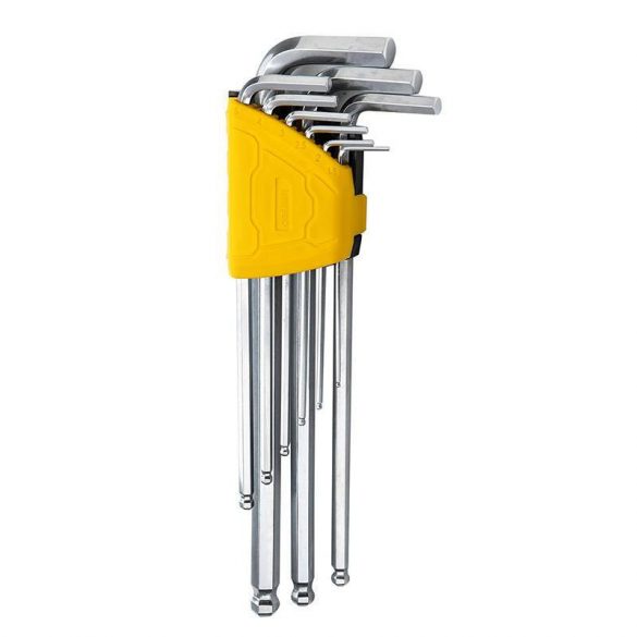 Deli Tools EDL3090 Set chei hexagonale, 1,5-10 mm (argintiu)