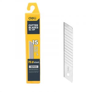 Deli Tools EDL-DP lamă de rezervă pentru cuțit snicker 18mm 10 buc (argintiu)