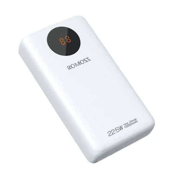 Romoss SW10PF Powerbank, 10000 mAh, 22,5 W (alb)