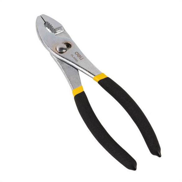 Clește pentru îmbinare alunecarea Deli Tools EDL25508 8" (negru/galben)