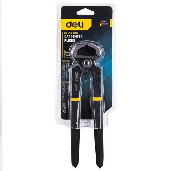 Clește Deli Tools EDL20308 8" (negru)