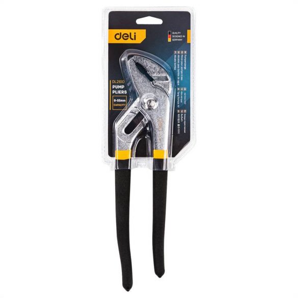 Clește ajustabil Deli Tools EDL2610 10" (negru)