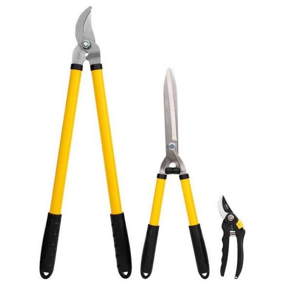 Deli Tools EDL580003 foarfece de tăiat set de 3 buc (galben)