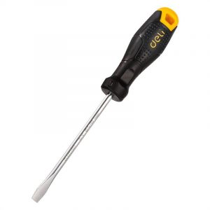 Deli Tools EDL6251001 șurubelniță cu crestat 5x100mm (negru)