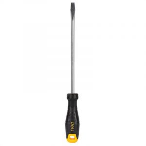 Deli Tools EDL6282001 șurubelniță cu fantă, 8x200mm (negru)