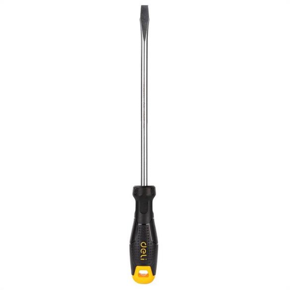 Deli Tools EDL6282001 șurubelniță cu fantă, 8x200mm (negru)