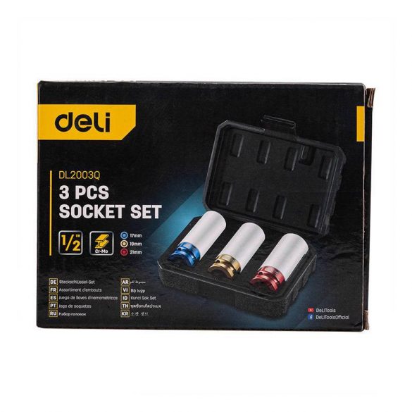 Set prize Deli Tools EDL2003Q, 17-21mm