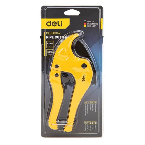 Deli Tools EDL350042 tăietor de țevi 42 mm (galben)