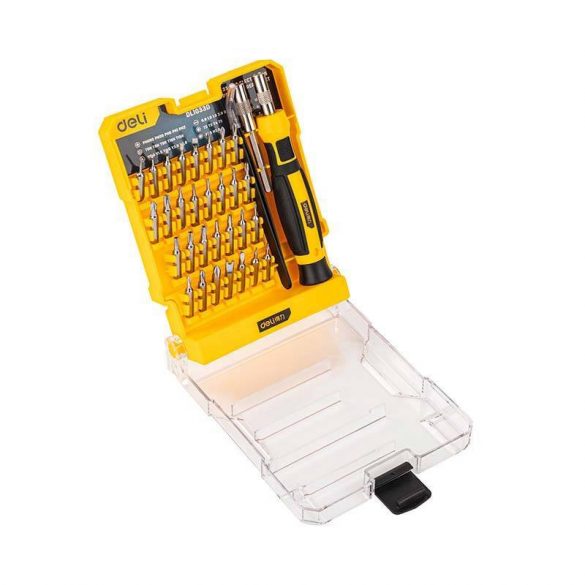 Deli Tools EDL1033D Set șurubelnițe de precizie din 33 de piese