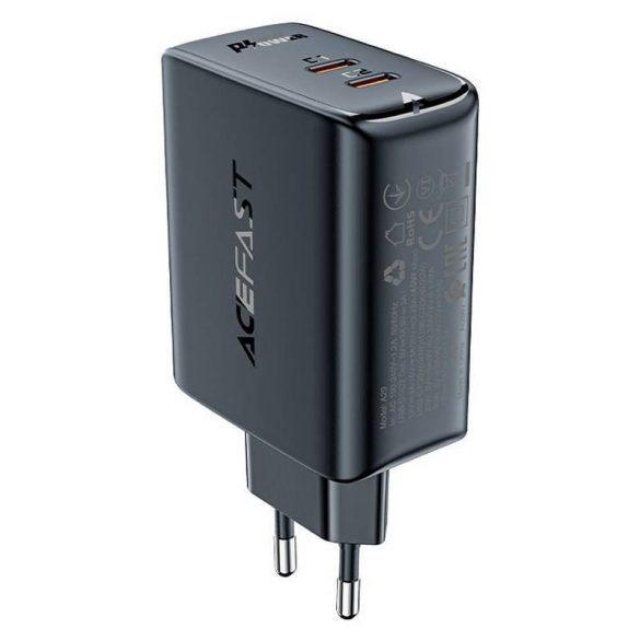 Încărcător de perete Acefast A29 PD50W GAN 2x USB-C 50W (negru)