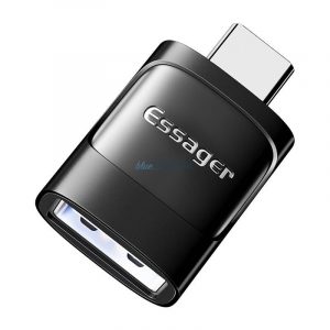 Essager Type-C - Adaptor USB-A - negru