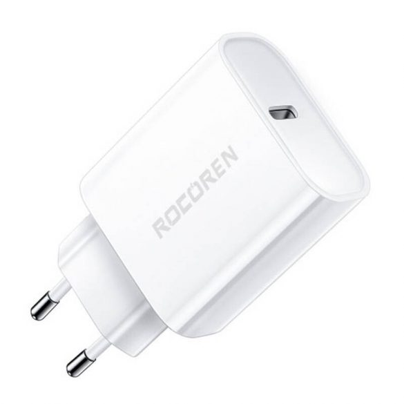 Încărcător rapid Rocoren PD 20W USB-C (alb)