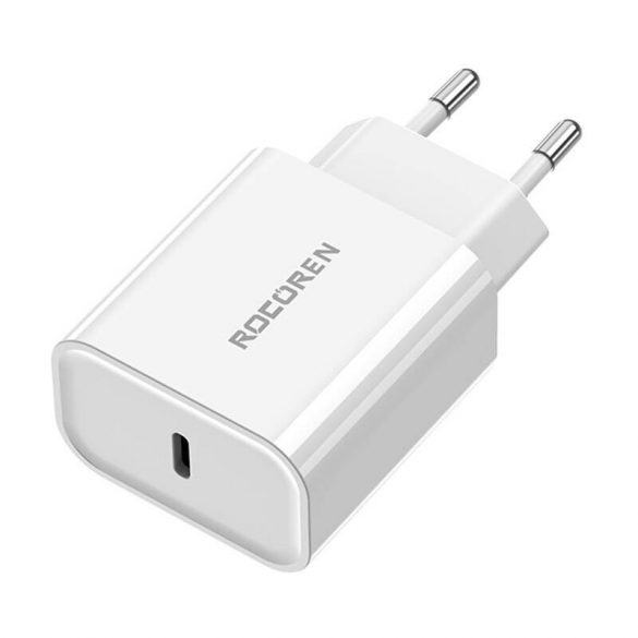 Încărcător rapid Rocoren PD 20W USB-C (alb)