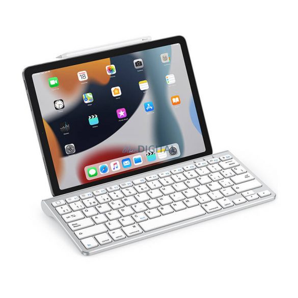 Suport pentru tabletă cu tastatură pentru iPad Omoton KB088 (argintiu)