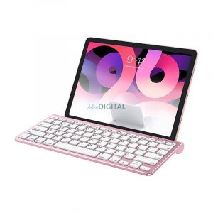 Omoton KB088 Tastatură iPad fără fir cu suport pentru tabletă (auriu roz)