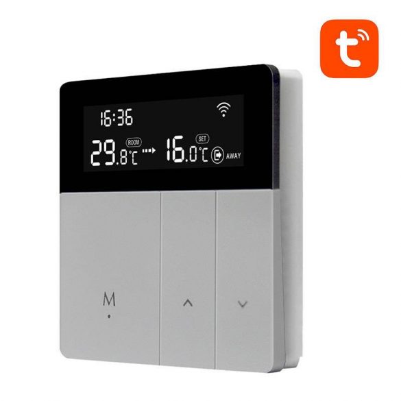 Termostat inteligent Avatto WT50 3A, Wi-Fi, Tuya