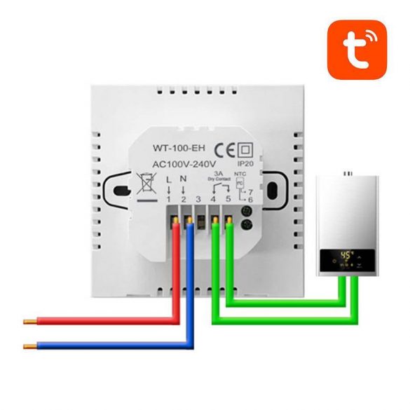 Avatto ZWT100 Termostat inteligent, 3A, Zigbee, Tuya