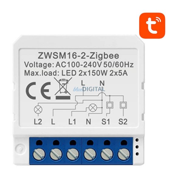 Modul comutator inteligent ZigBee Avatto ZWSM16-W2 TUYA ZigBee ZWSM16-W2 TUYA