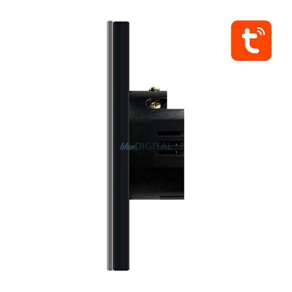 Comutator de lumină inteligent ZigBee Avatto ZTS02-EU-B1 1 Way TUYA (negru)