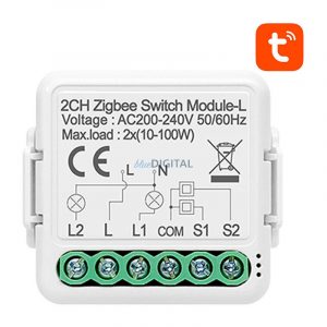 Modul comutator inteligent ZigBee Avatto N-LZWSM01-2 Nu neutru TUYA