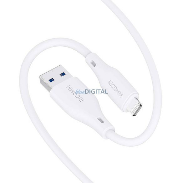 Cablu USB-A Lightning Ricomm RLS007ALW 2,1 m