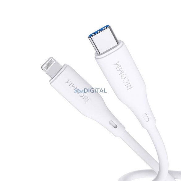 Cablu USB-C Lightning Ricomm RLS004CLW 1,2m