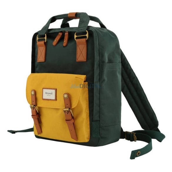 Rucsac pentru laptop Himawari 188L 14'' (verde-galben)