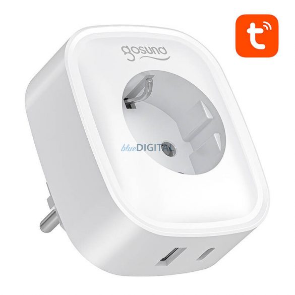 Gosund SP6 16A USB-C 20W Tuya priză inteligentă WiFi/Bluetooth