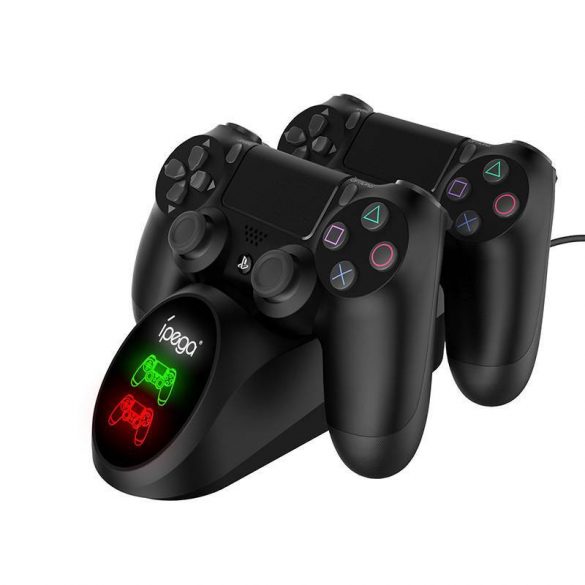 Controler de joc iPega PG-9180 Dual Docking Station pentru PS4 (negru)