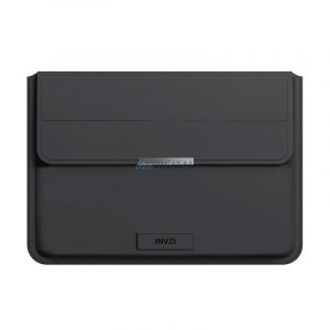 INVZI Husă din piele/funcție CoverStand MacBook Pro/Air 13"/14" (negru)