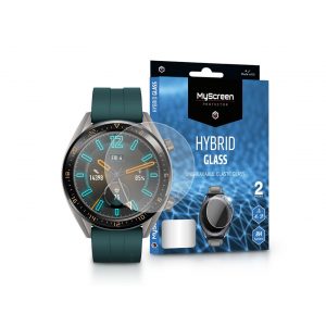 Film protector pentru ecran din sticlă flexibilă Huawei Watch GT Active - MyScreen Protector Hybrid Glass - 2 buc/pachet - transparent