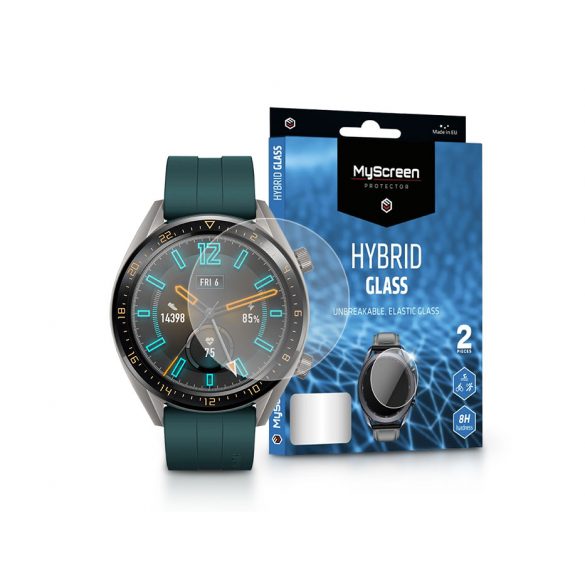 Film protector pentru ecran din sticlă flexibilă Huawei Watch GT Active - MyScreen Protector Hybrid Glass - 2 buc/pachet - transparent