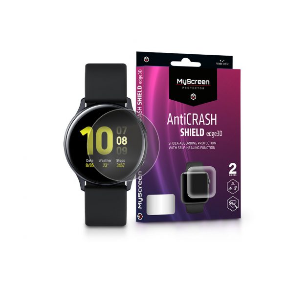 Samsung Galaxy Watch Active 2 (44 mm) Folie protecție ecran rezistent la impact - MyScreen protecțieAntiCrash Shield Edge3D - 2 buc/pachet - transparent