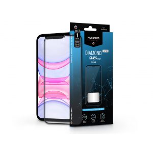 Apple iPhone XR/iPhone 11 Protecție de ecran din Folie securizată - MyScreen protecțieDiamond sticlă Lite Edge2.5D Full Glue - Negru