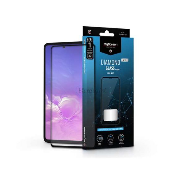 Protector de ecran din sticlă temperată Samsung G770F Galaxy S10 Lite/A915F Galaxy A91 - MyScreen Protector Diamond Glass Lite Edge2.5D Full Glue - negru