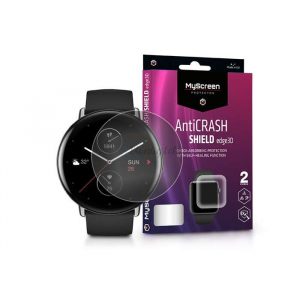 Amazfit Zepp E Circle (rotund) Folie protecție ecran rezistent la impact - MyScreen protecțieAntiCrash Shield Edge3D - 2 buc / pachet - transparent