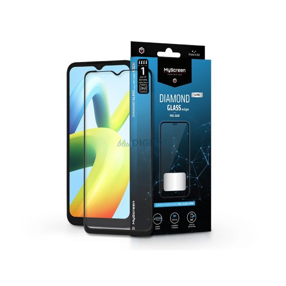 Xiaomi Redmi A1 Folie protecție ecran din Folie securizată - MyScreen protecțieDiamond sticlă Lite Edge2.5D Full Glue - Negru