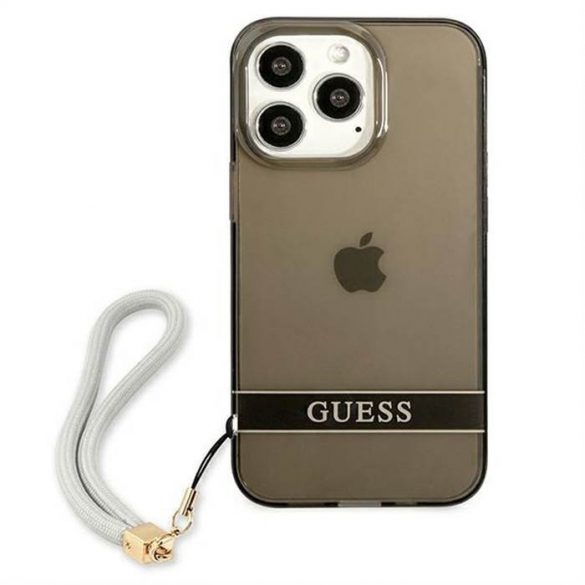 Husă originală GUESS GUHCP13LHTSGSK pentru iPhone 13 PRO (translucid / negru)