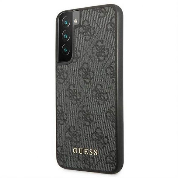 Husă originală GUESS GUHCS22SG4GFGR do Samsung S22 (4G Metal Gold Logo / gri)