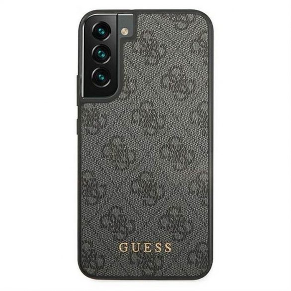 Husă originală GUESS GUHCS22SG4GFGR do Samsung S22 (4G Metal Gold Logo / gri)